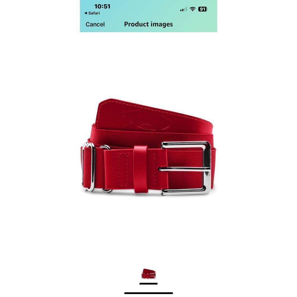 Boys Under Armour Baseball Belt